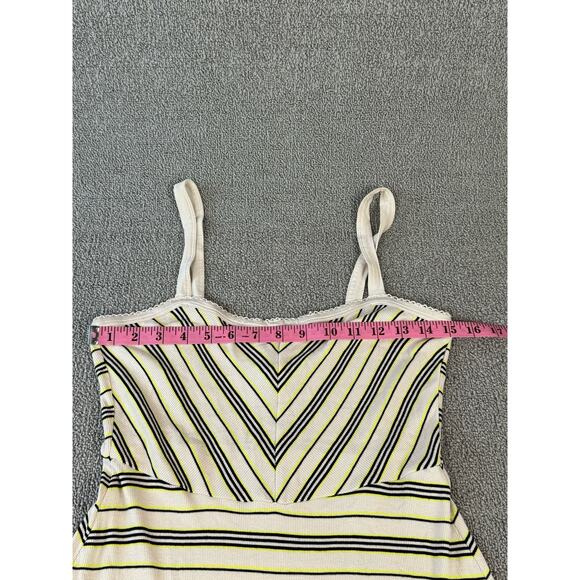 Volcom Popztone Dress Mini Fit to Flare Skater Stripe 90s Y2K Size Medium (8) - Picture 10 of 10
